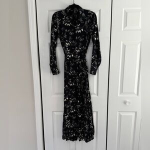 Banana Republic Navy Floral Women's Dress